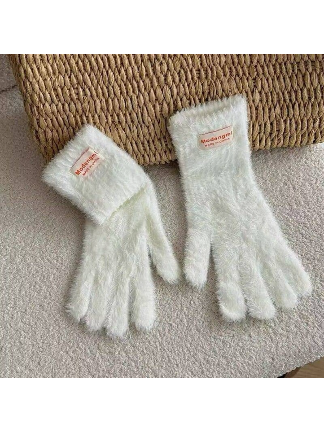 Gloving - Fuzzy Texture Cuffed Gloves