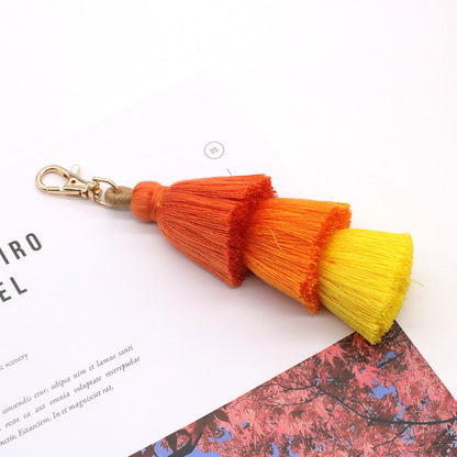 Koco Rope Tassel Keychain showing tassel detail