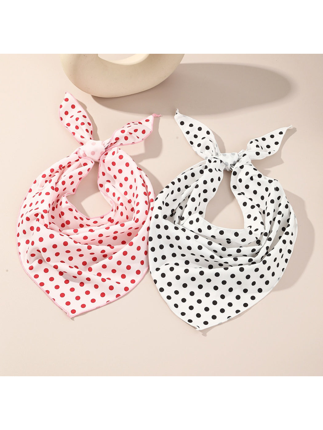Scarvii Polka Dot Triangle Scarf