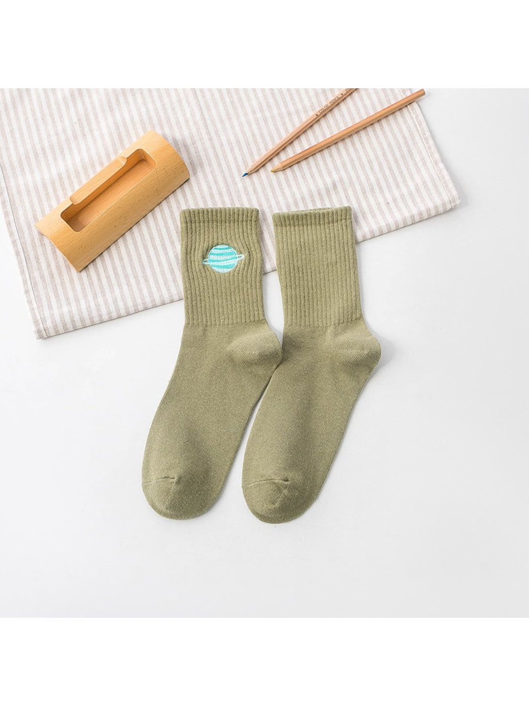 Rufia - Planet Embroidery Crew Socks product image 9
