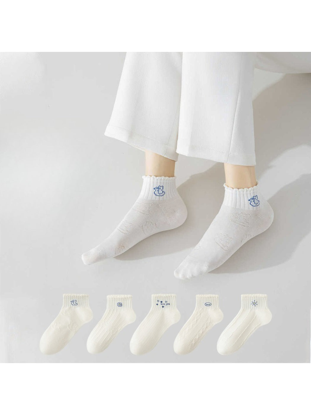 Rufia - Soft Knit Detail Crew Socks product image 2