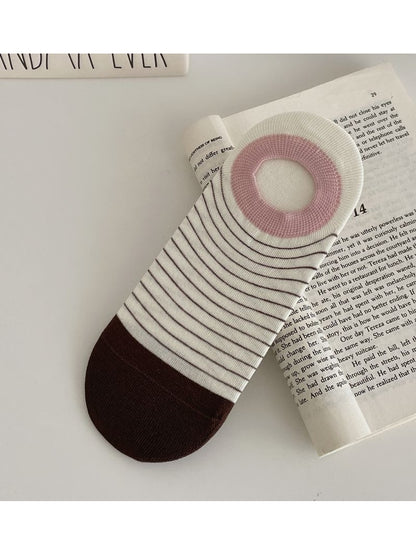 Rufia - Striped Low Cut Women's No Show Socks