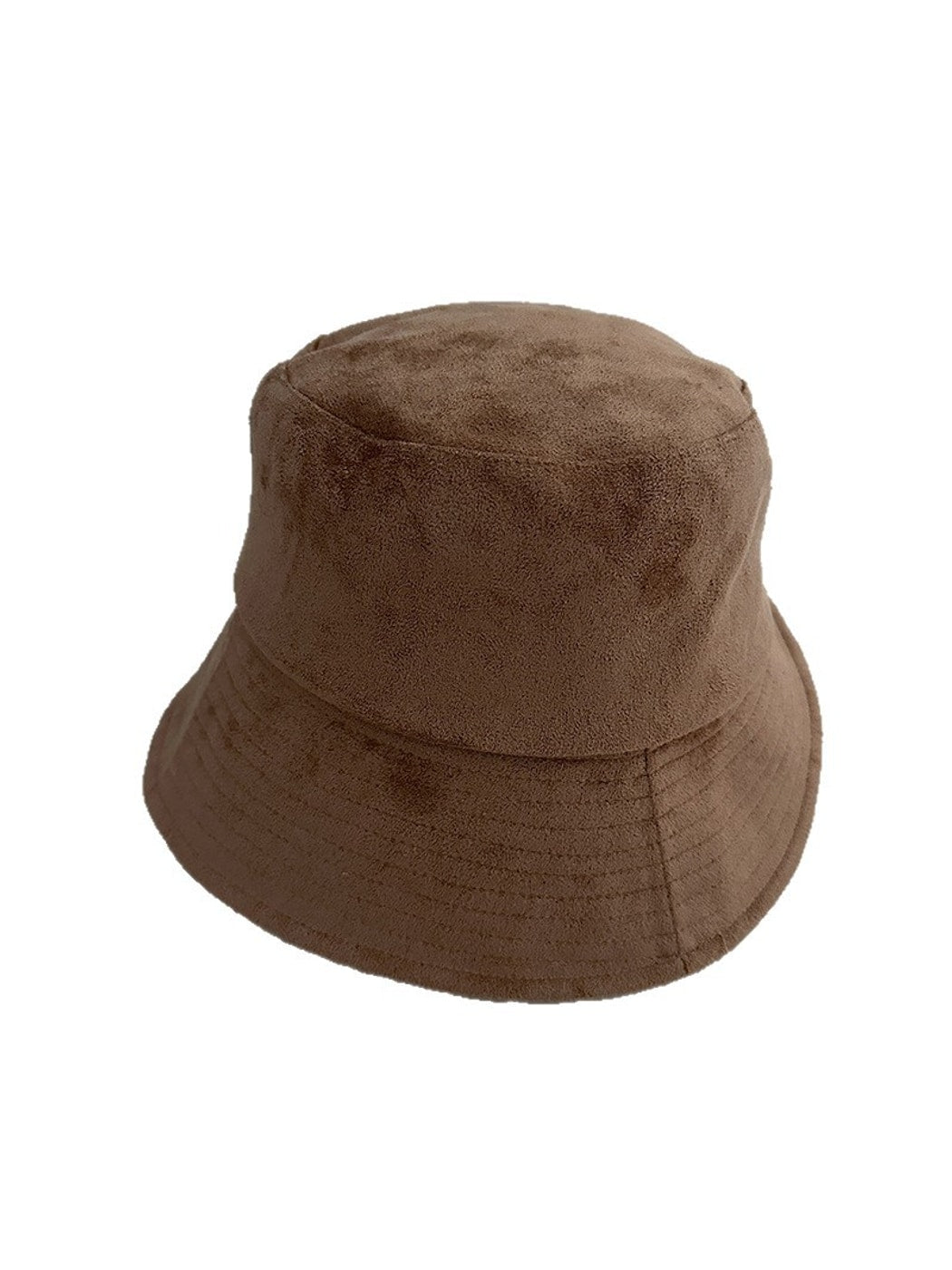 Haila - Simple Solid Color Short Brim Bucket Hat