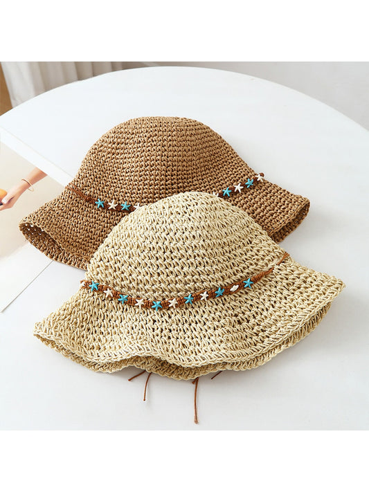 Haila Round Crown Wide Brim Travel Summer Hat product image