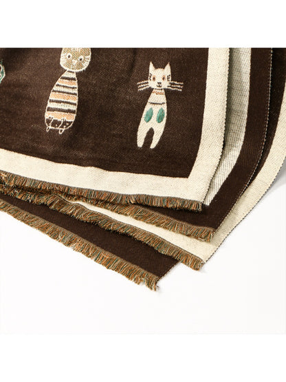 Scarvii - Cat Print Winter Scarf