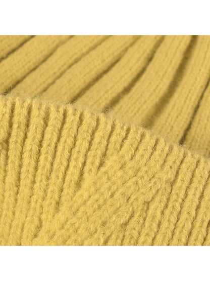 Haila - Pom-Pom Textured Knit Beanie
