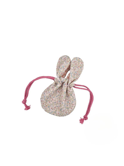 Cosbai - Floral Bunny Ears Drawstring Pouch