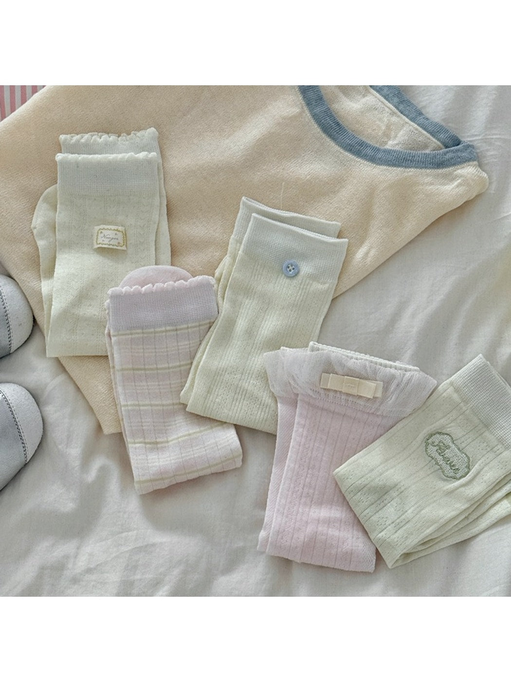 Rufia - Fresh Style Decoration Fashion Crew Socks