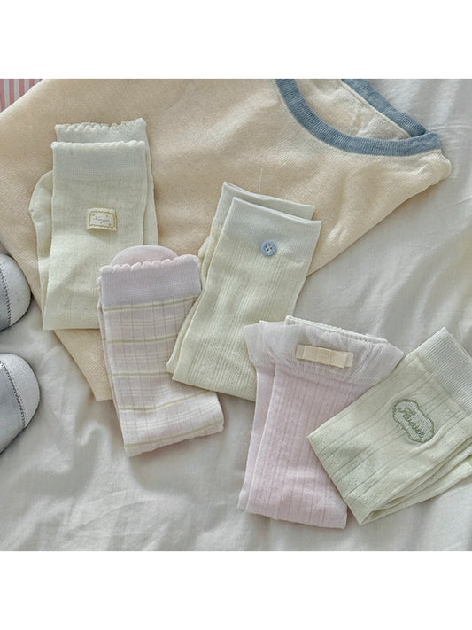 Rufia - Fresh Style Decoration Fashion Crew Socks