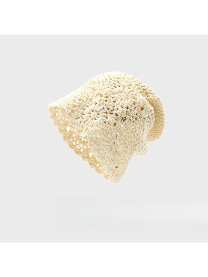 Haila - Bohemian Women's Openwork Crochet Beanie