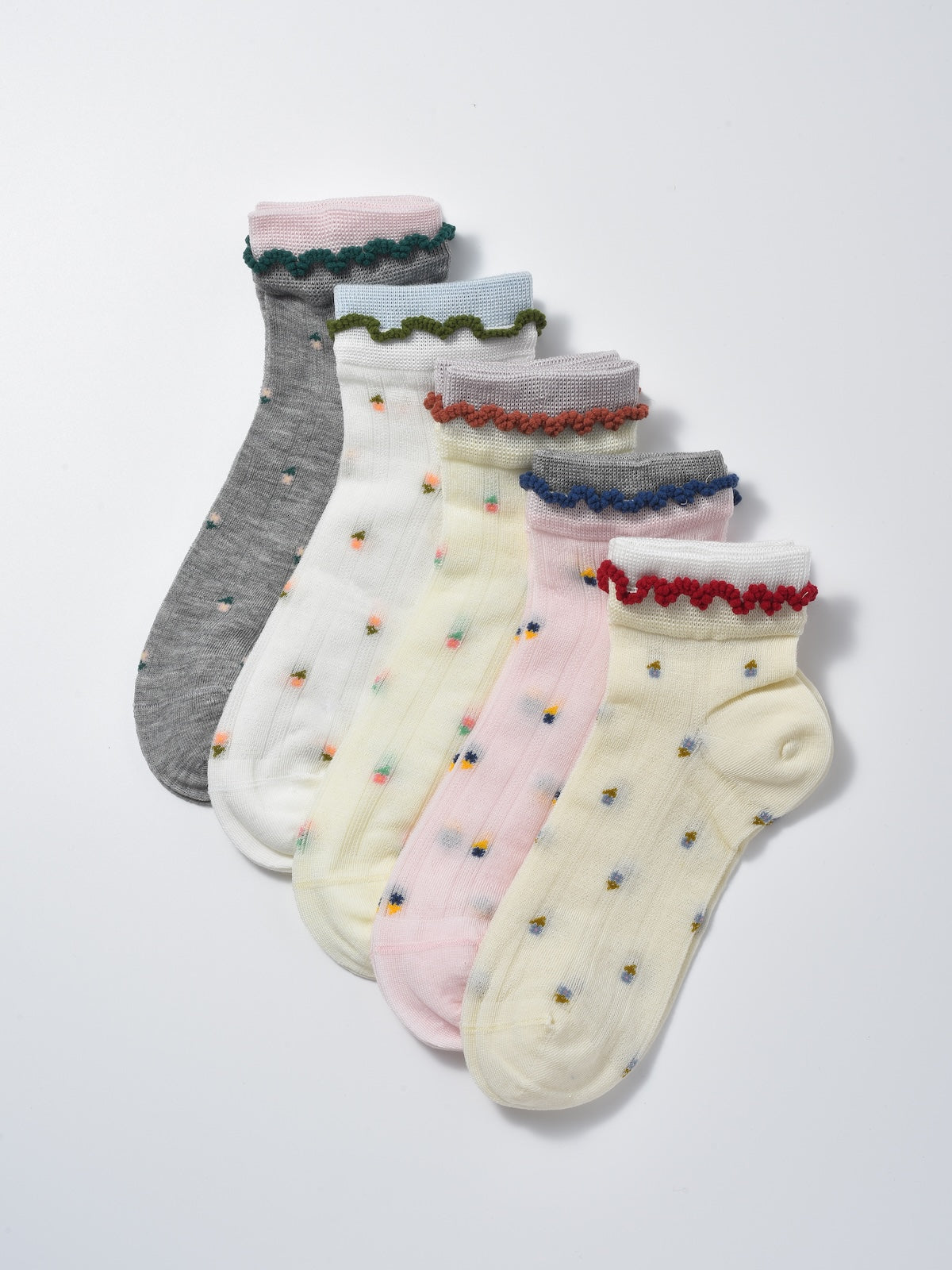 Rufia - Mini Flower Ribbed Ankle Socks product image 2