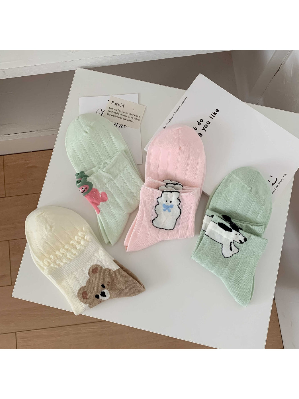 Rufia - Sweet Animal Ribbed Crew Socks product image 3