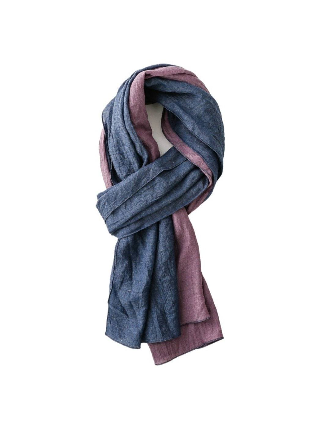Scarvii - Contrast Panel Soft Drape Everyday Scarf
