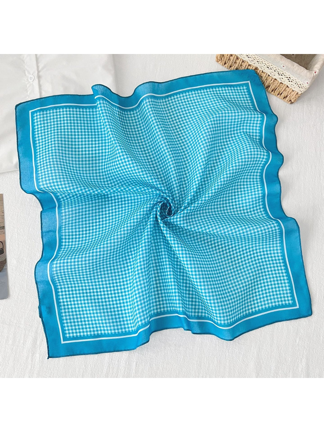 Scarvii Colorful Check Square Scarf