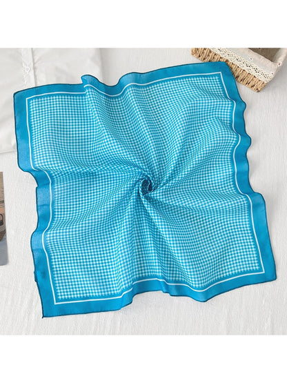 Scarvii Colorful Check Square Scarf