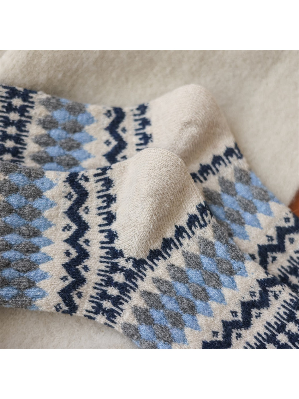 Rufia - Winter Heritage Knit Crew Socks