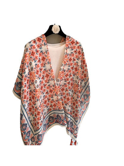Scarvii - Elegant Printed Layering Women's Shawl