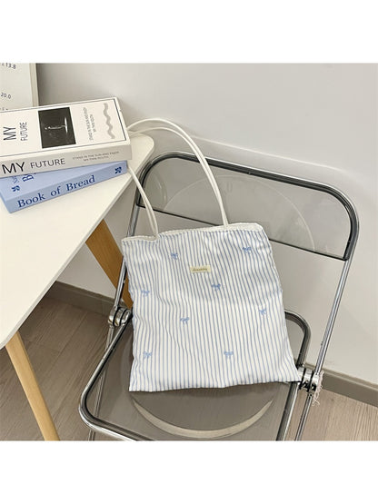 Cosbai – Sweet Gingham Shoulder Tote Bag