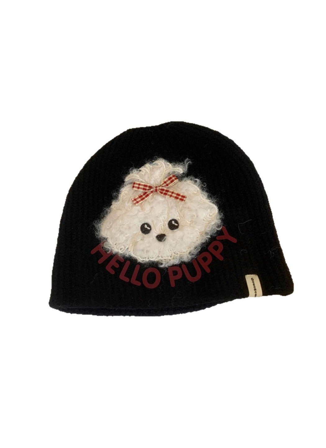 Haila - Textured Puppy Knit Beanie