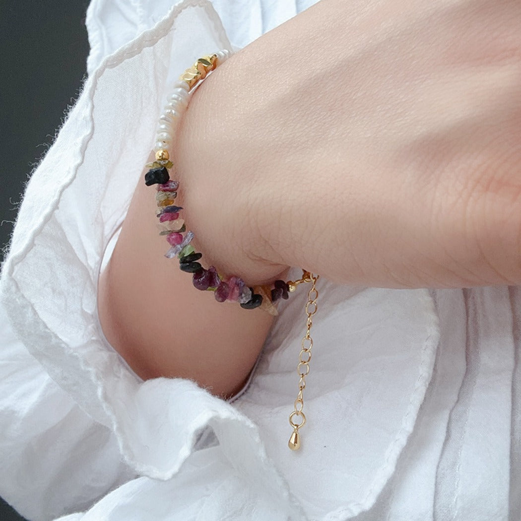 Bauai - Tourmaline Pearl Bracelet - Minimalist Style