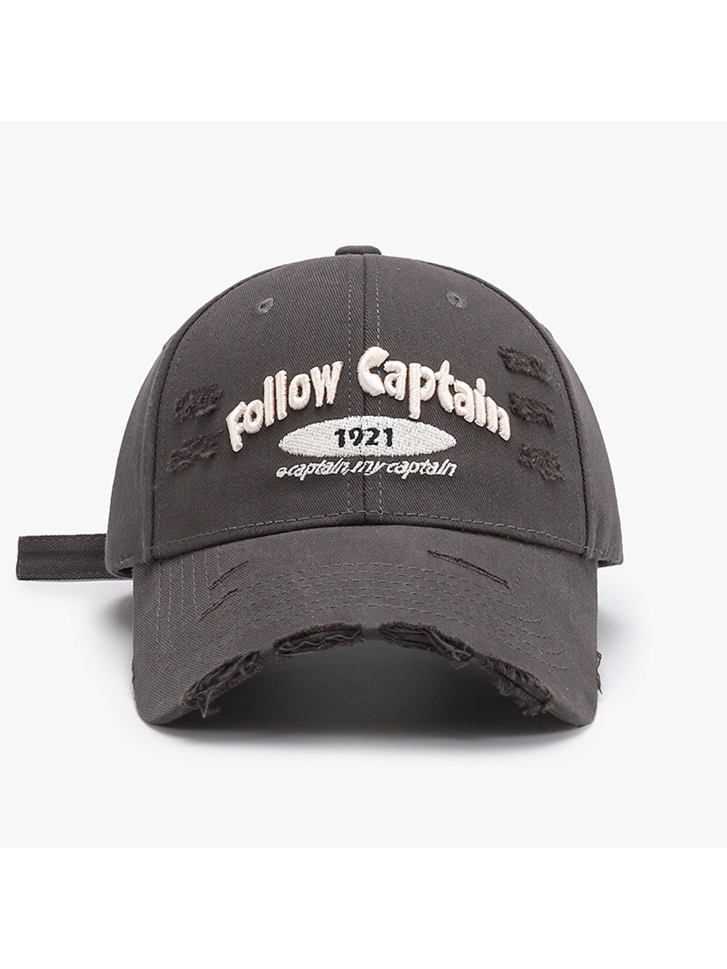 Haila - Curved Brim Letter Graphic Baseball Cap