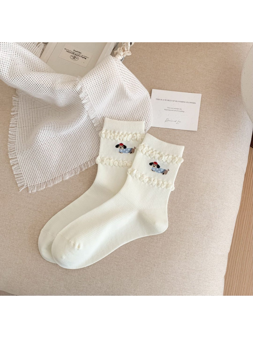 Rufia - Playful Puppy Crew Socks product image 4