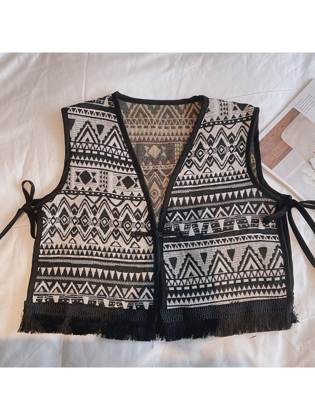 Crosa Bohemian Vest for Free-Spirited Style product shape