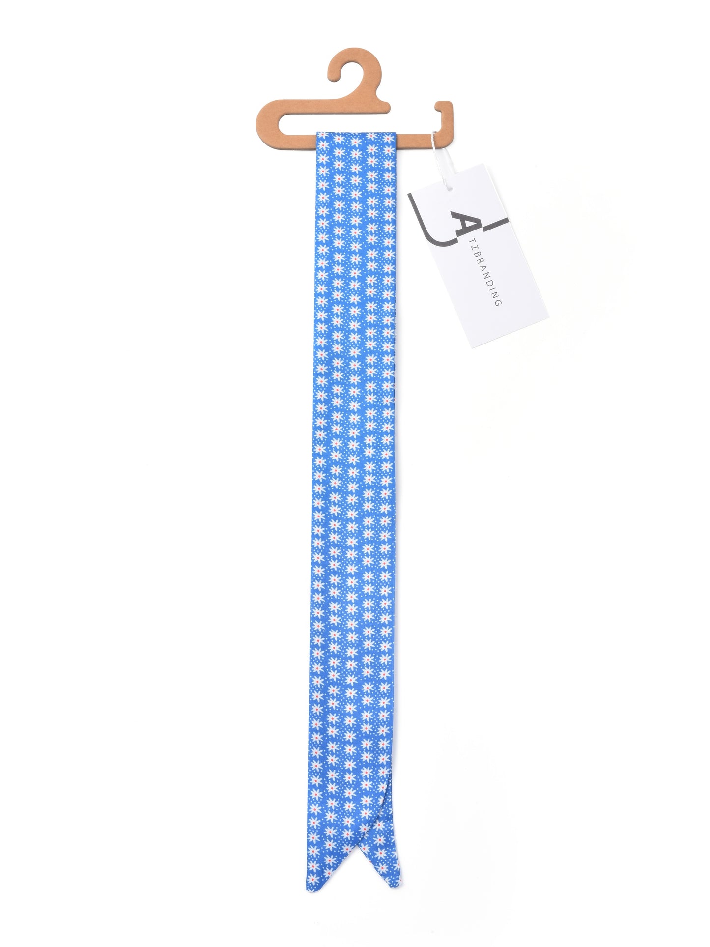 Scarvii - Classic Repeat Print Skinny Scarf