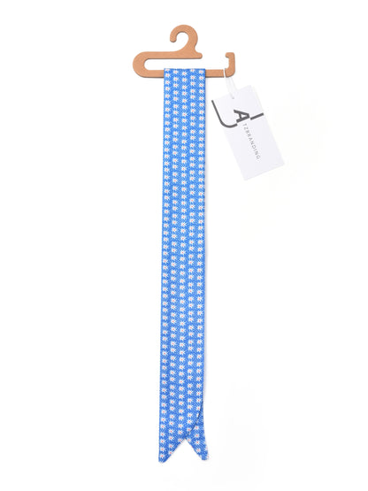 Scarvii - Classic Repeat Print Skinny Scarf