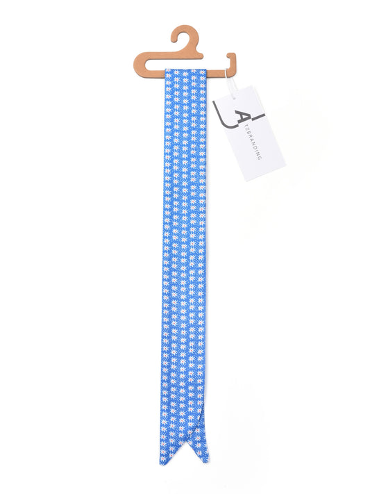 Scarvii - Classic Repeat Print Skinny Scarf