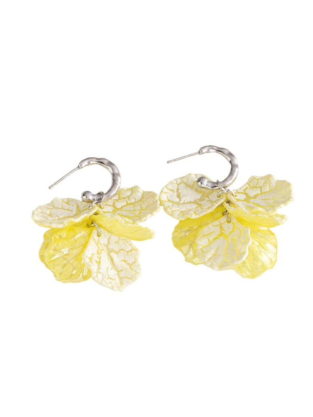 Earwish - Summer Fresh Petal Drop Earrings - Dainty & Elegant