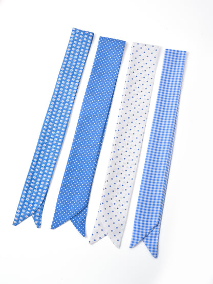 Scarvii - Classic Repeat Print Skinny Scarf