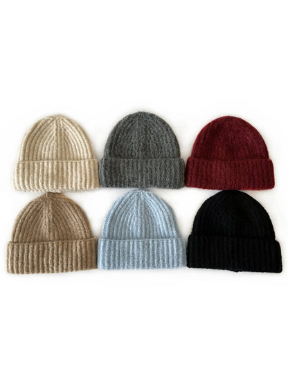 Haila - Winter Unisex Solid Color Knitted Beanie
