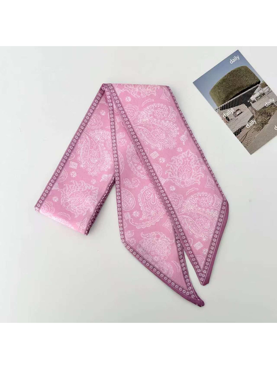 Scarvii Ornate Paisley Skinny Scarf
