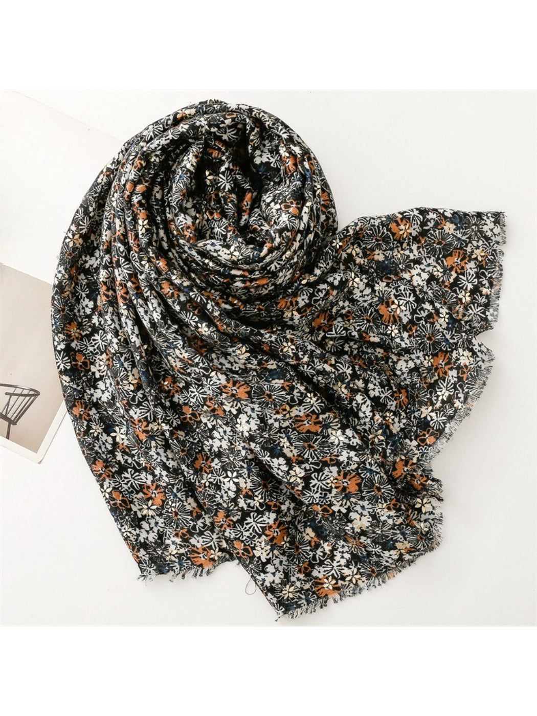 Scarvii - Ditsy Floral Print Scarf