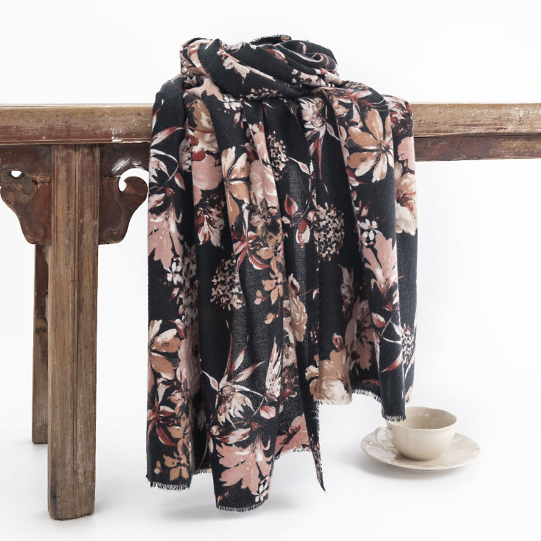 Scarvii - Floral Pattern Warm Scarf