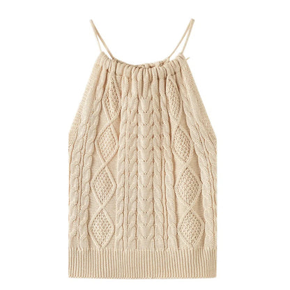 Vesty - Solid Color Knit Vest – Versatile & Stylish