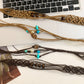 Beco - Blue Beaded Boho Braided Waist Belt