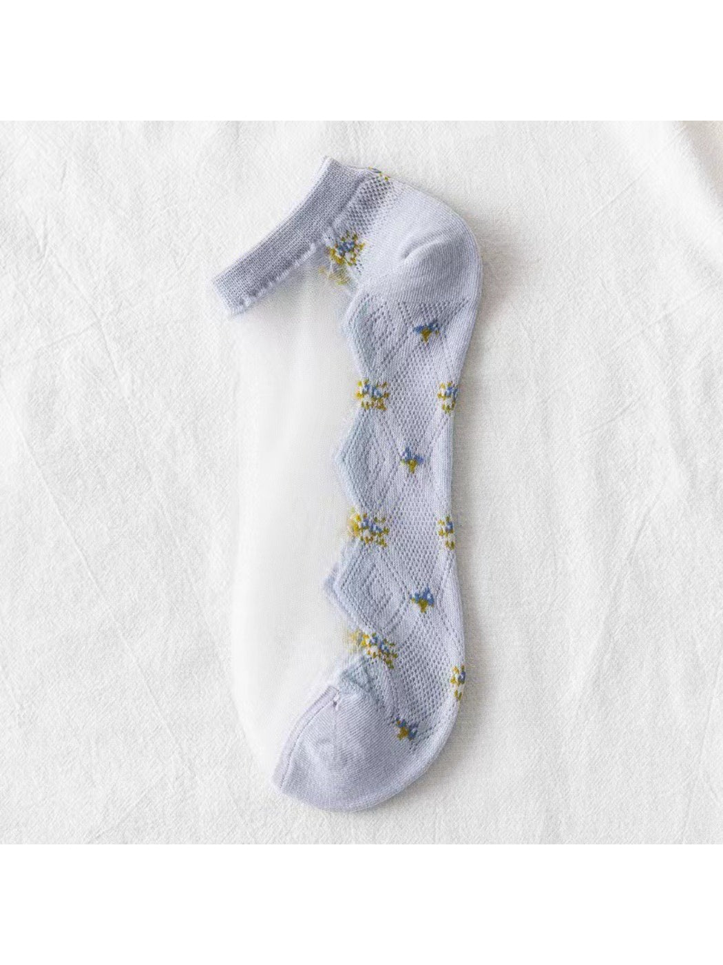 Rufia - Tiny Floral Sheer Ankle Socks product image 7