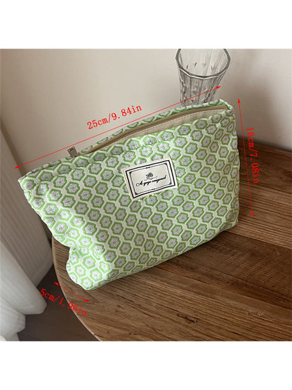 Cosbai - Patterned Cosmetic Organizer Bag