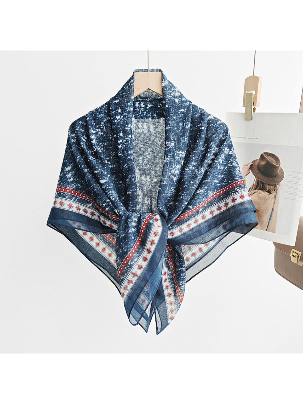 Scarvii Painterly Texture Square Scarf