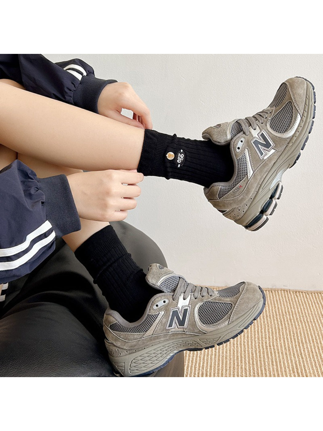 Rufia - Ribbed Badge Classic Crew Socks product image 3