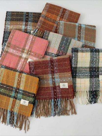 Scarvii - Timeless Stylish Classic Plaid Warm Scarf