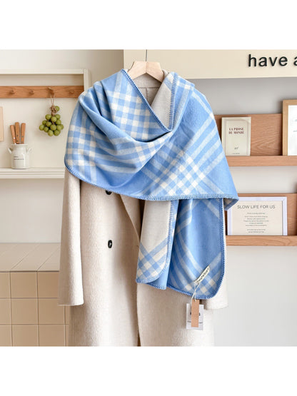 Scarvii - Plaid Reversible Cozy Wrap Scarf
