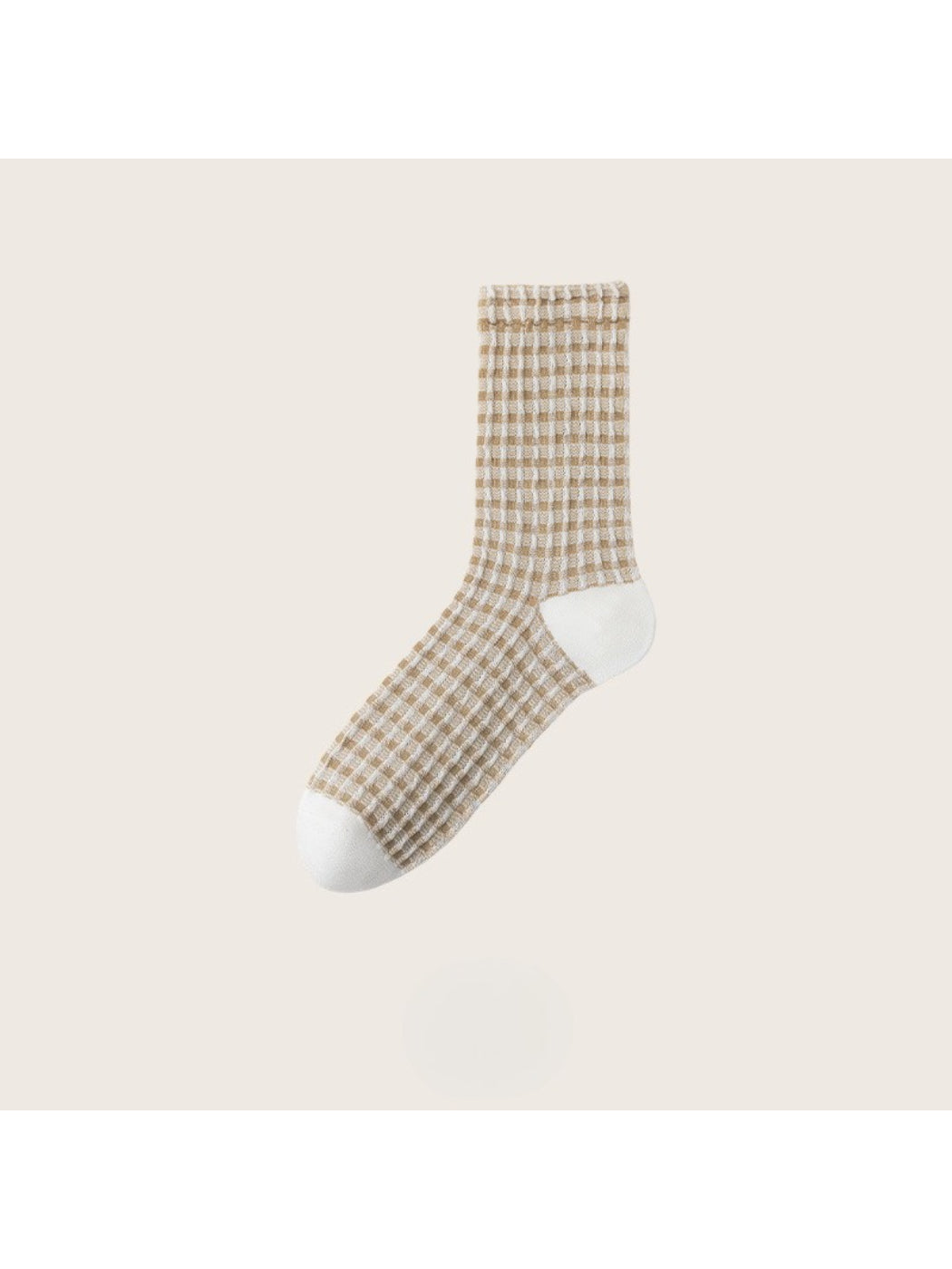 Rufia - Soft Checkered Waffle Crew Socks product image 3