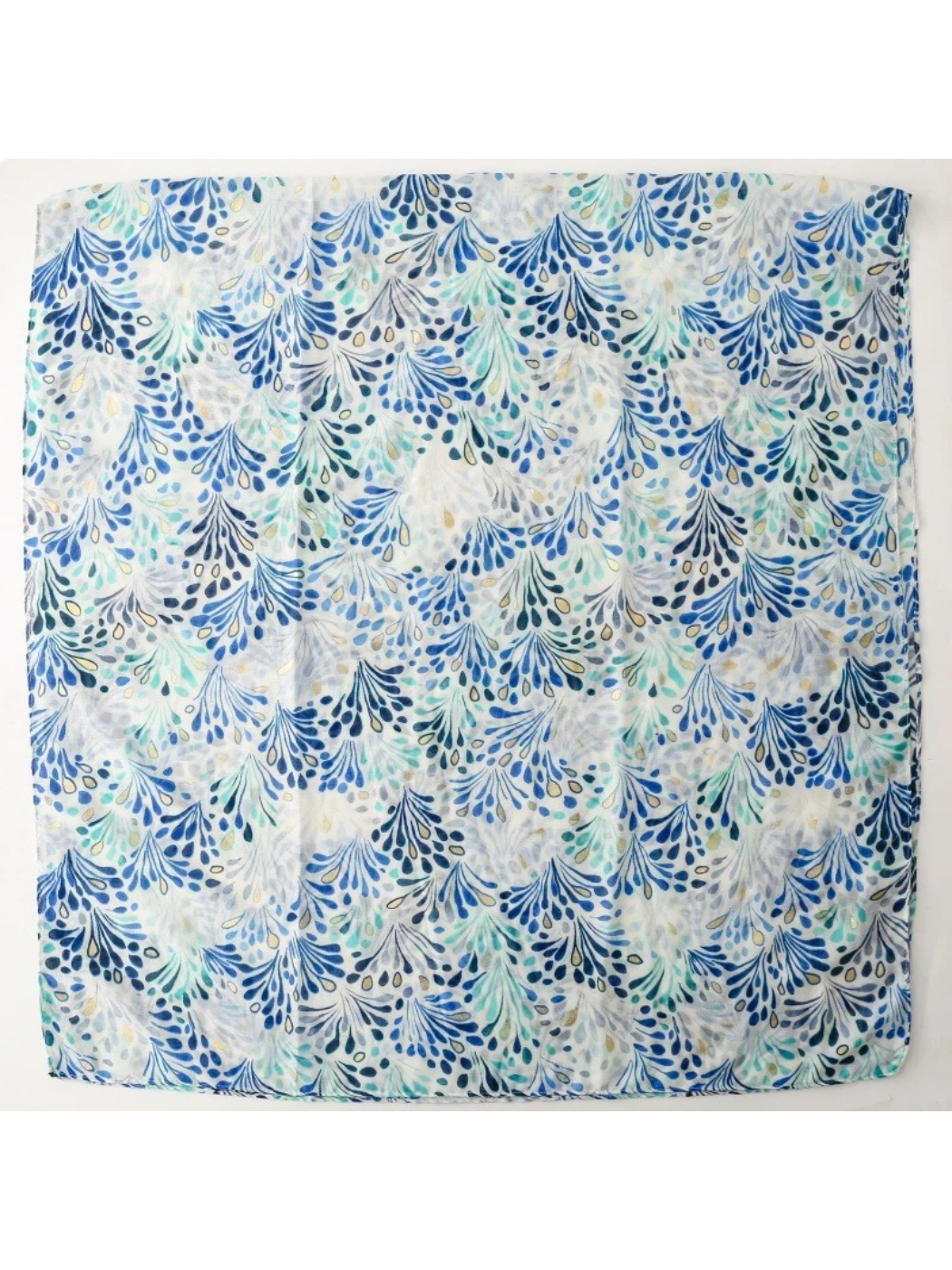 Scarvii - Botanical Fountain Print Wrap Scarf