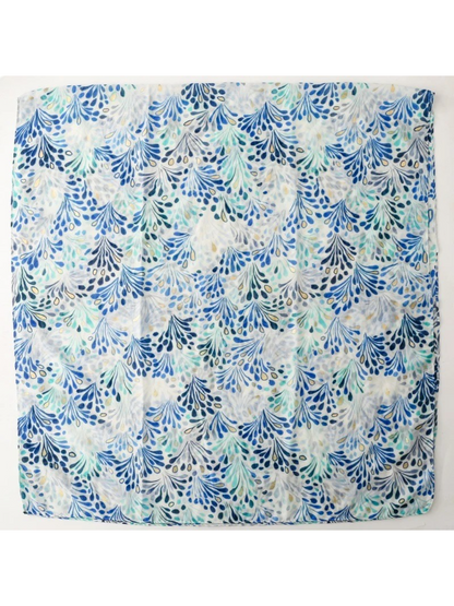 Scarvii - Botanical Fountain Print Wrap Scarf