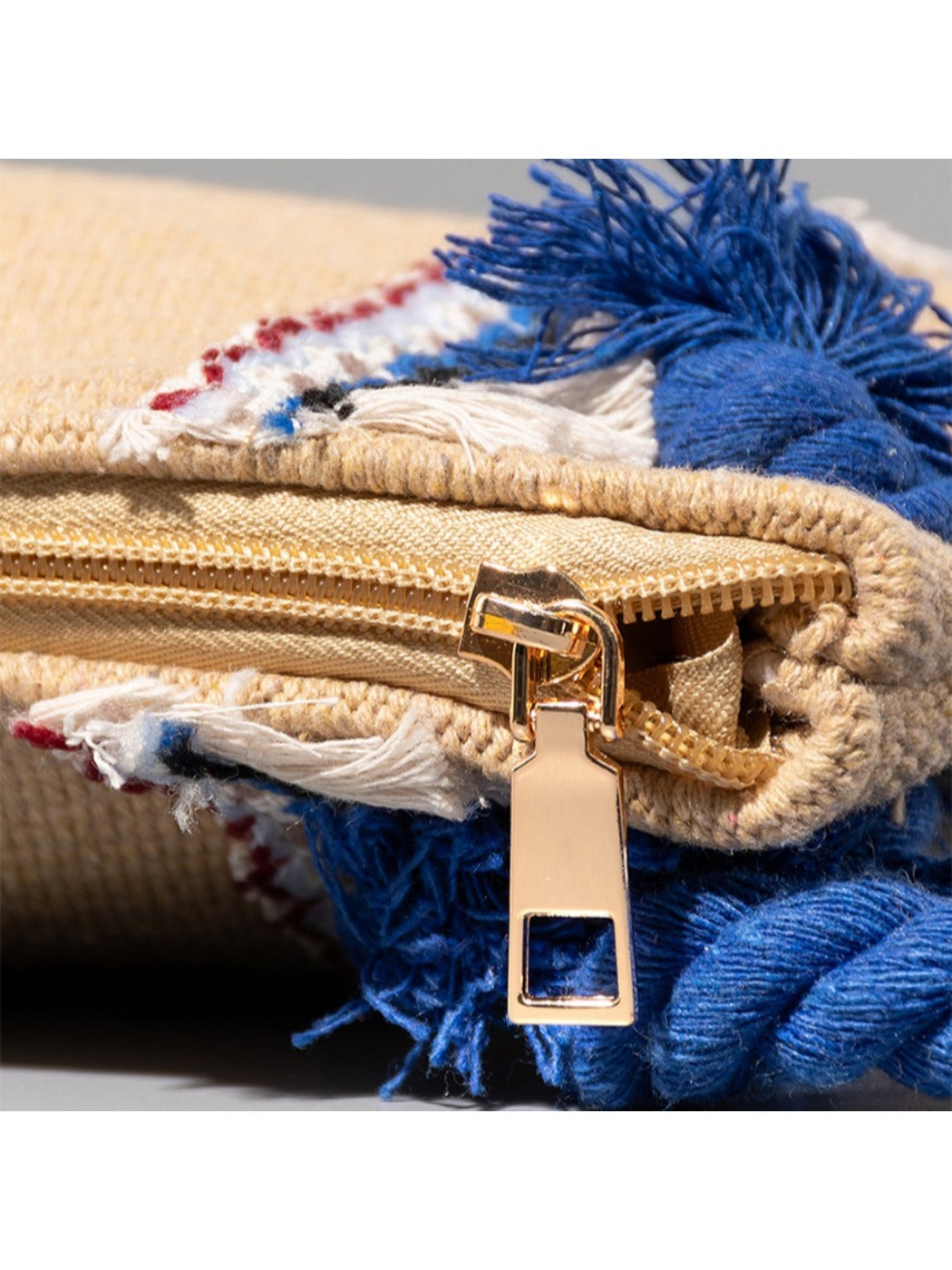 Cosbai - Brown Minimalist Woven Clutch Bag - Boho & Chic