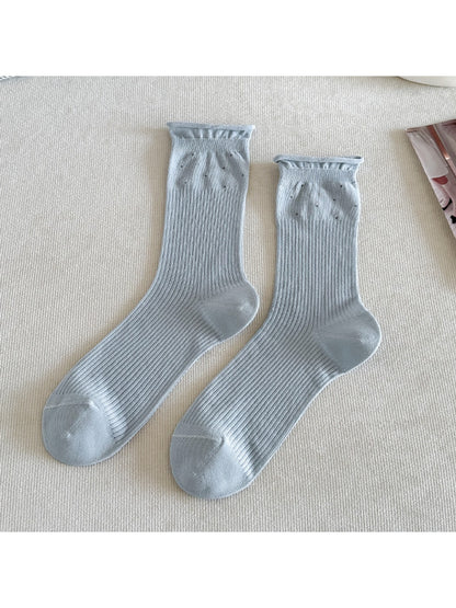 Rufia - Minimalist Polka Dot Women's Crew Socks