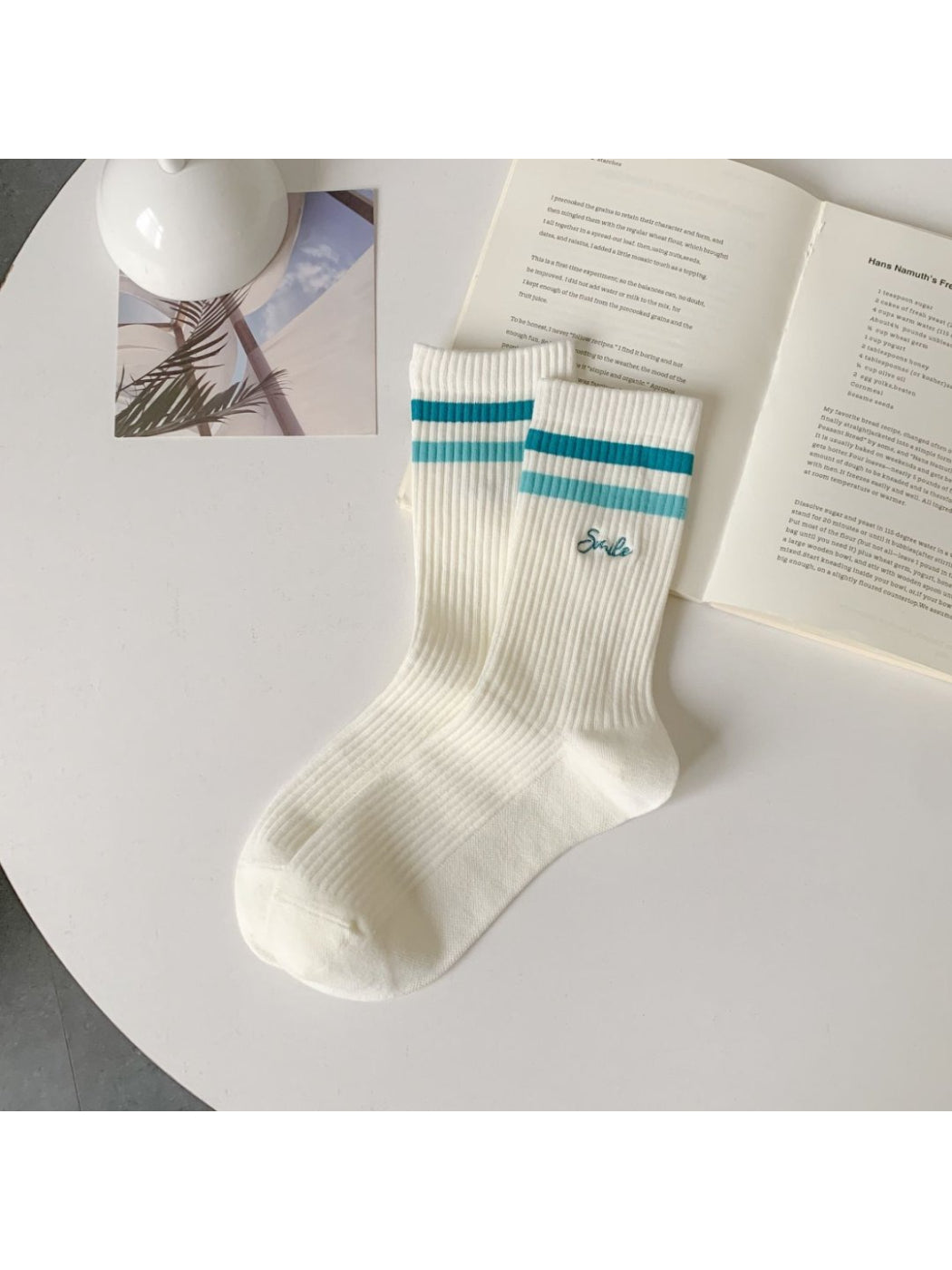 Rufia - Smile Stripe Rib Crew Socks product image 7